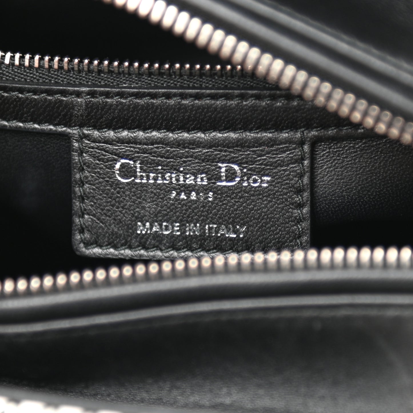 Micro-Cannage Smooth Calfskin Medium Lucky Badges Lady Dior Multicolor