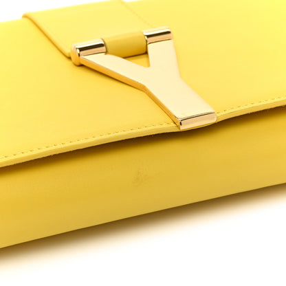 Saint Laurent Calfskin Mini Y Ligne Crossbody Pochette Bag Yellow 18 of 24