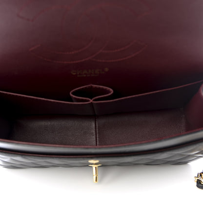 Chanel Lambskin Quilted Jumbo Double Flap Black 4 of 8