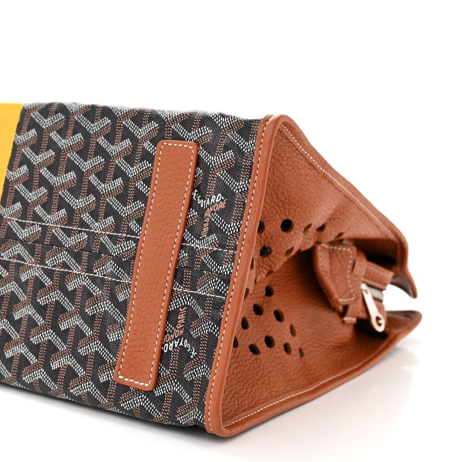 Goyard Goyardine Sac Hardy Pet Carrier PM Black Gold 10 of 10