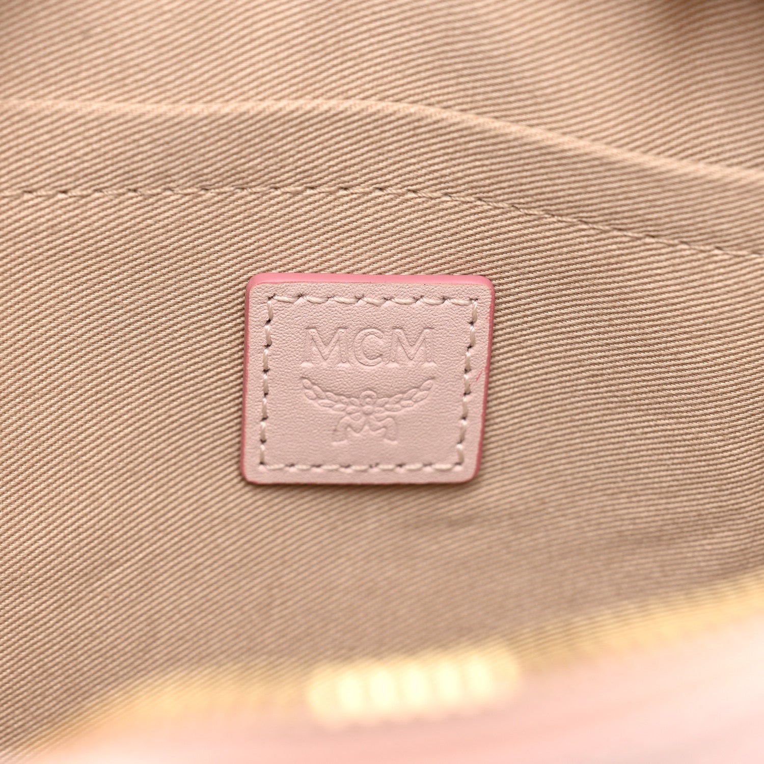MCM Visetos Small Aren Multifunction Crossbody Pouch Powder Pink 7 of 10