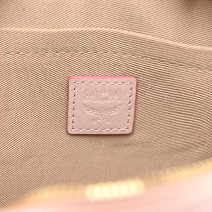 MCM Visetos Small Aren Multifunction Crossbody Pouch Powder Pink 7 of 10