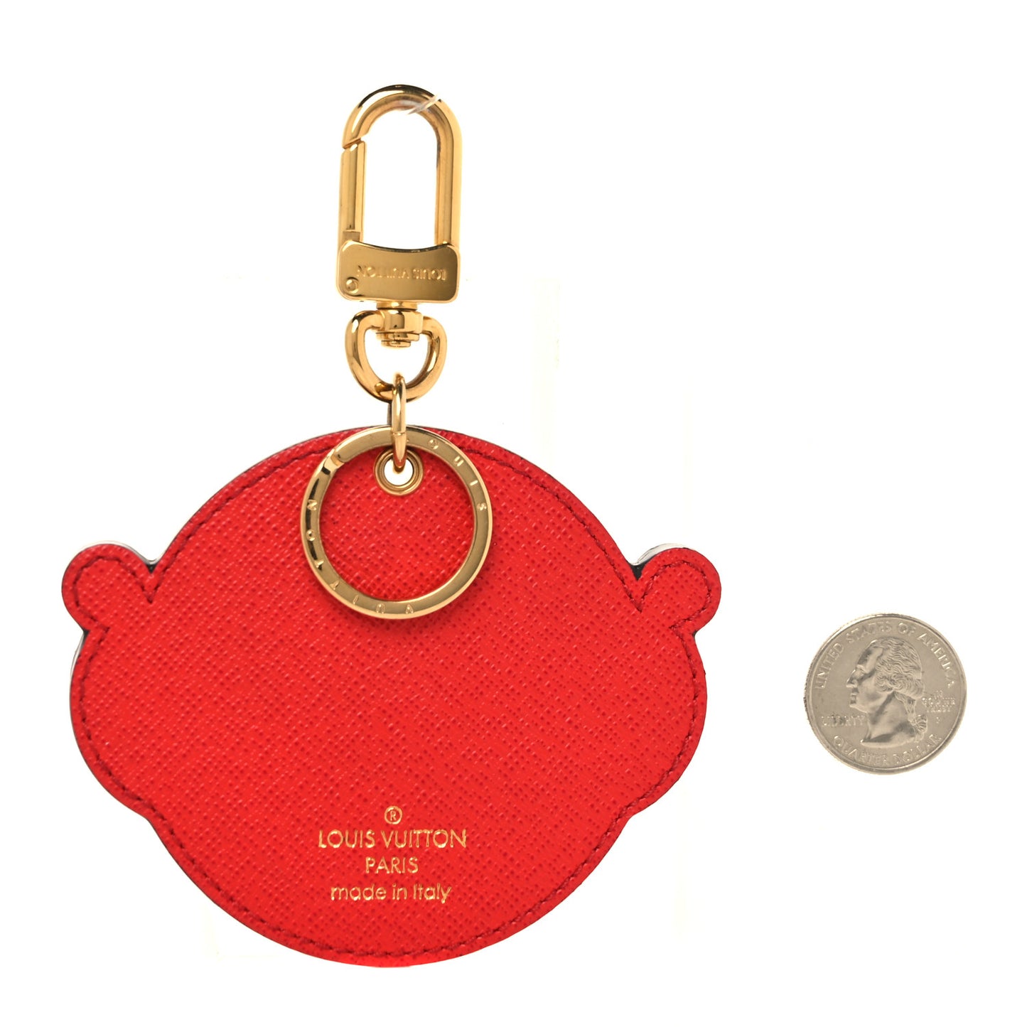 Monogram Animal Faces Bird Bag Charm