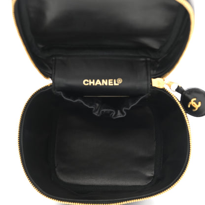 Chanel Lambskin Vanity Cosmetic Bag Black 5 of 11