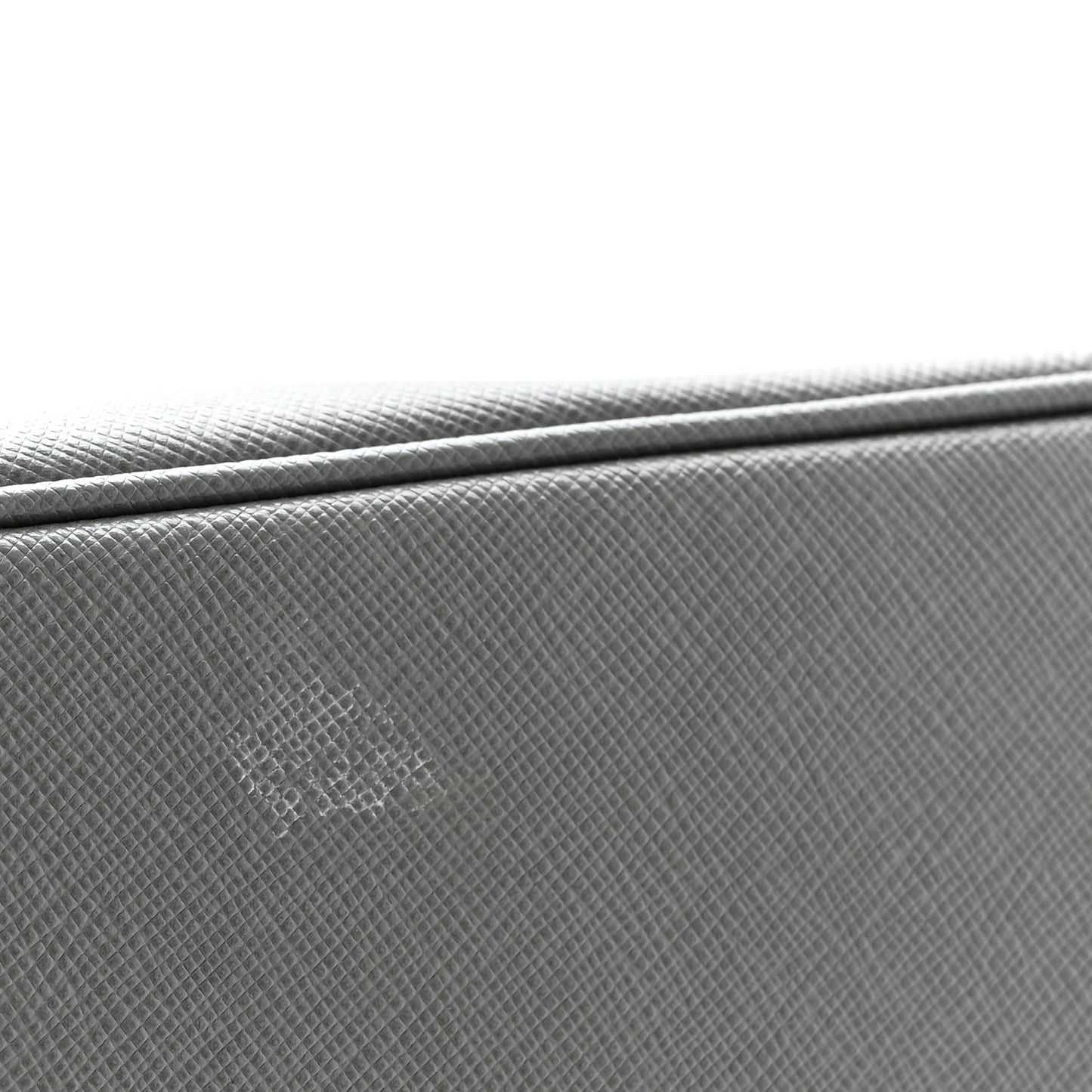 Saffiano Lux Medium Galleria Double Zip Tote Grey