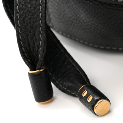 Chloe Grained Calfskin Medium Marcie Saddle Bag Black 12 of 19
