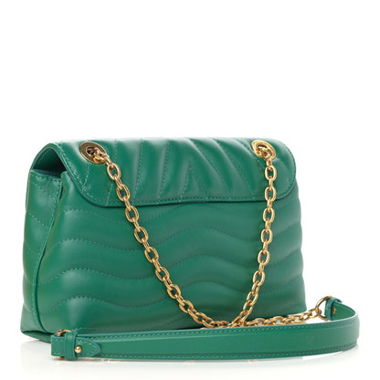 Louis Vuitton Calfskin LV New Wave Chain Bag Emerald 3 of 11