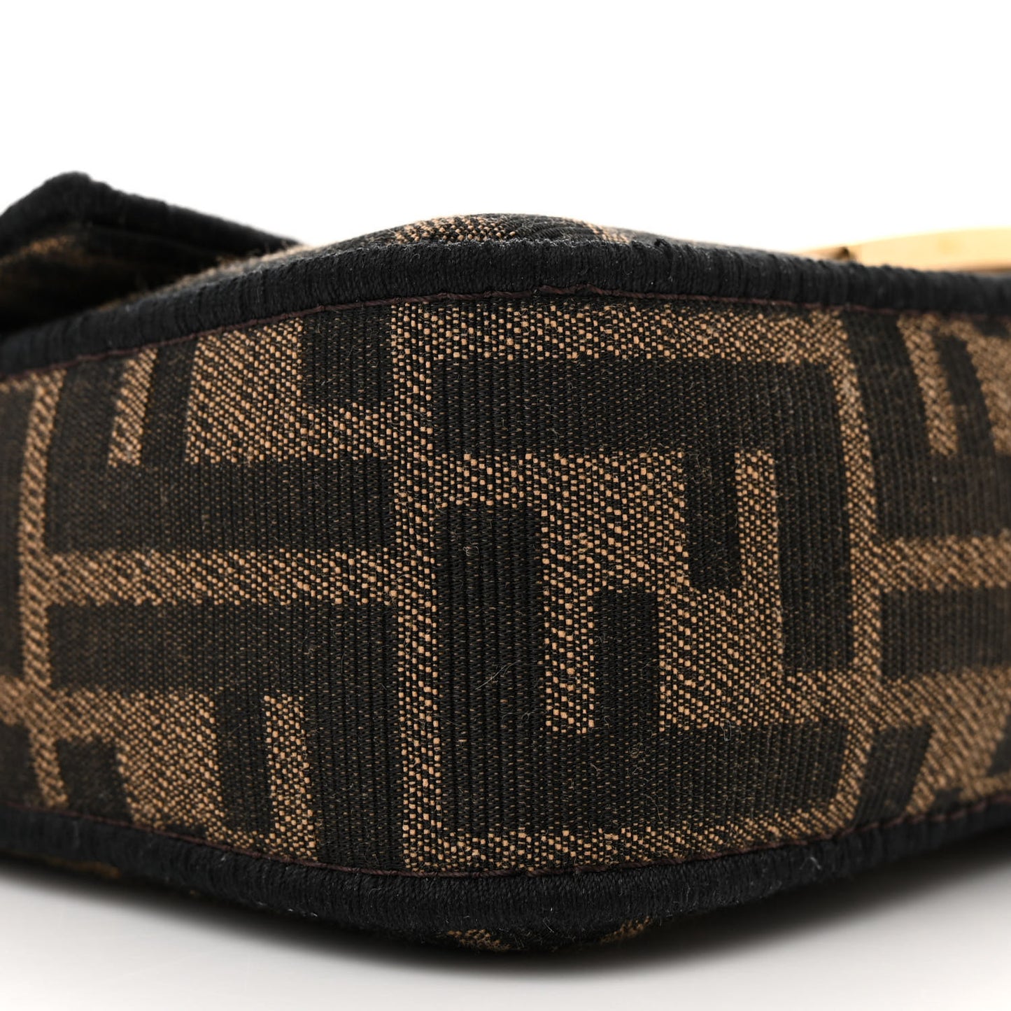 Fabric Jacquard FF 1974 Mini Baguette Tobacco Moro Black