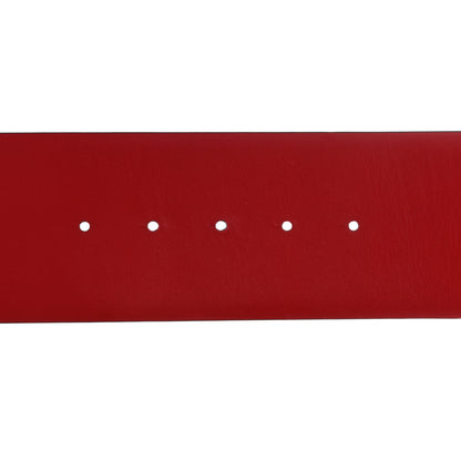 Valentino Garavani Glossy Calfskin VLogo Reversible 70mm Belt 85 34 Rubin Rouge Pur 4 of 5
