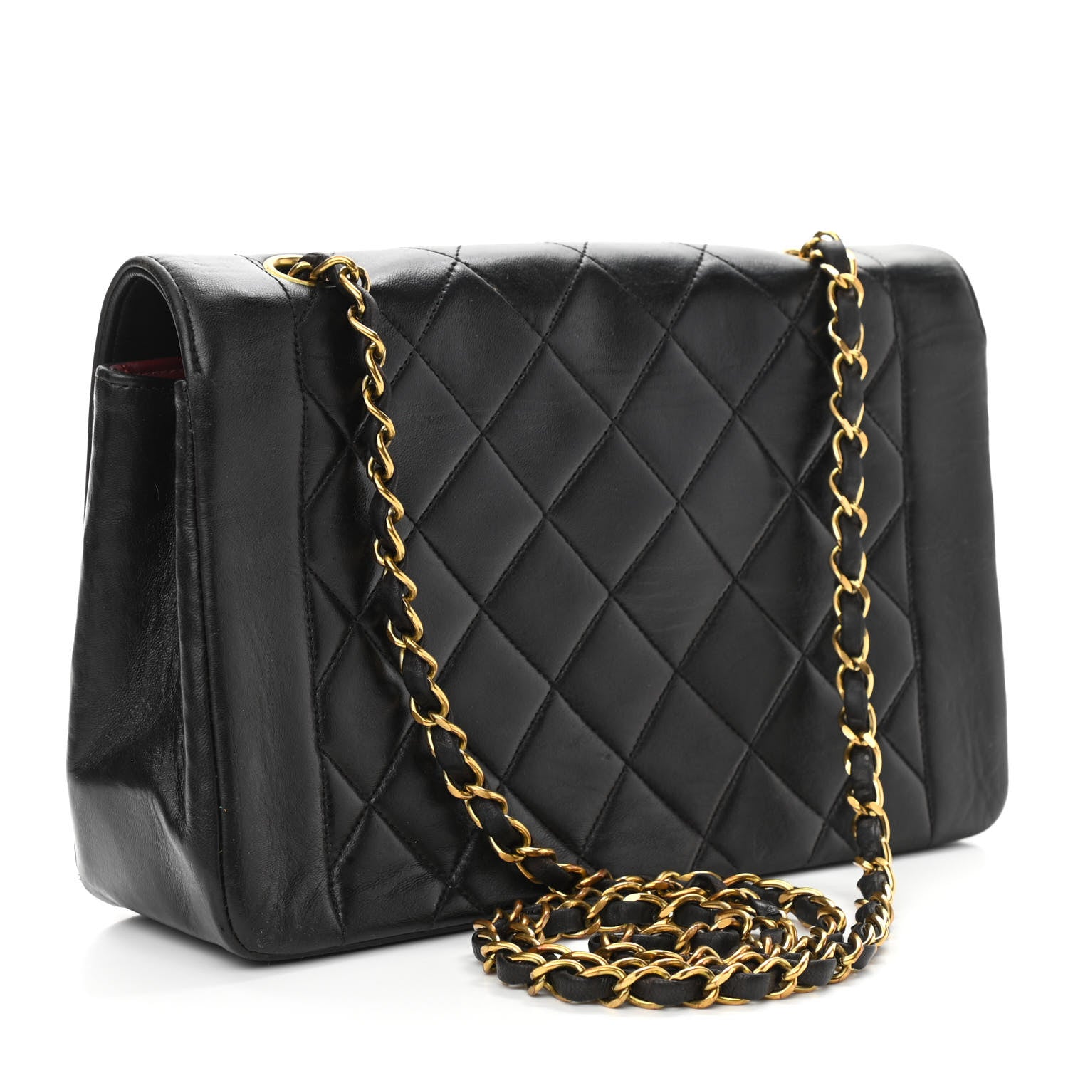 Chanel Lambskin Quilted Medium Single Flap Black 3 of 10