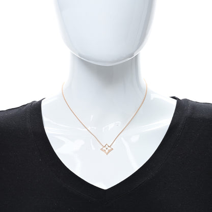 Louis Vuitton 18K Pink Gold Mother of Pearl Color Blossom Star Pendant Necklace 3 of 4
