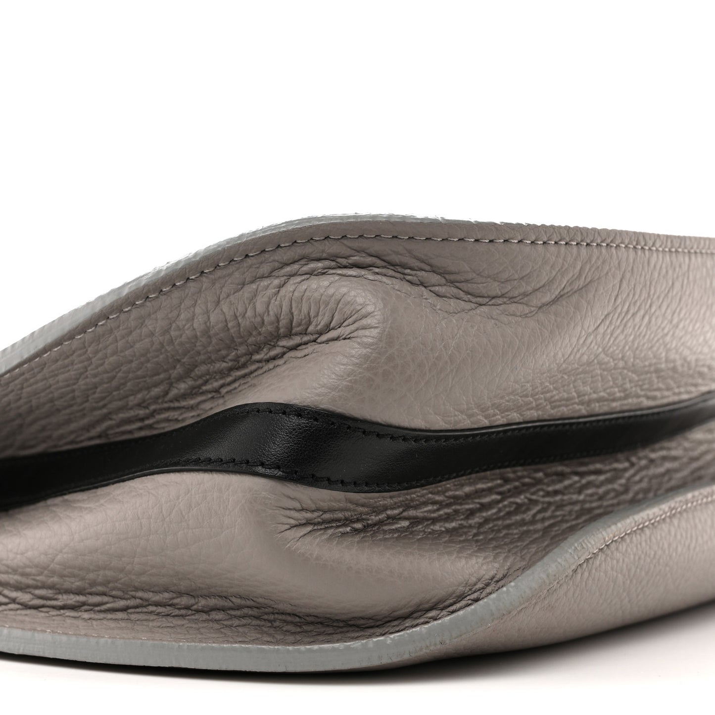 Grained Calfskin Small Hayley Hobo Cashmere Grey