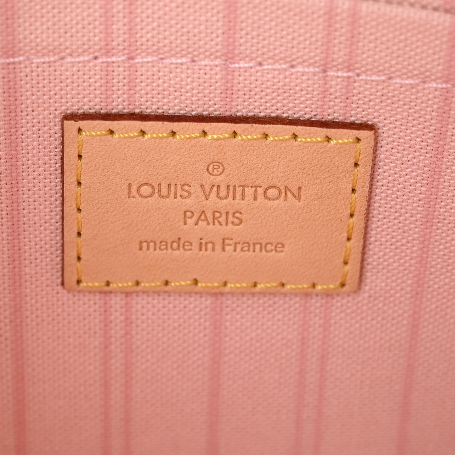 Louis Vuitton Damier Azur Neverfull MM GM Pochette Rose Ballerine 6 of 6