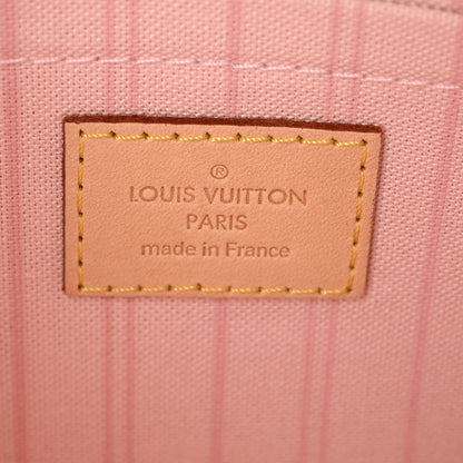 Louis Vuitton Damier Azur Neverfull MM GM Pochette Rose Ballerine 6 of 6