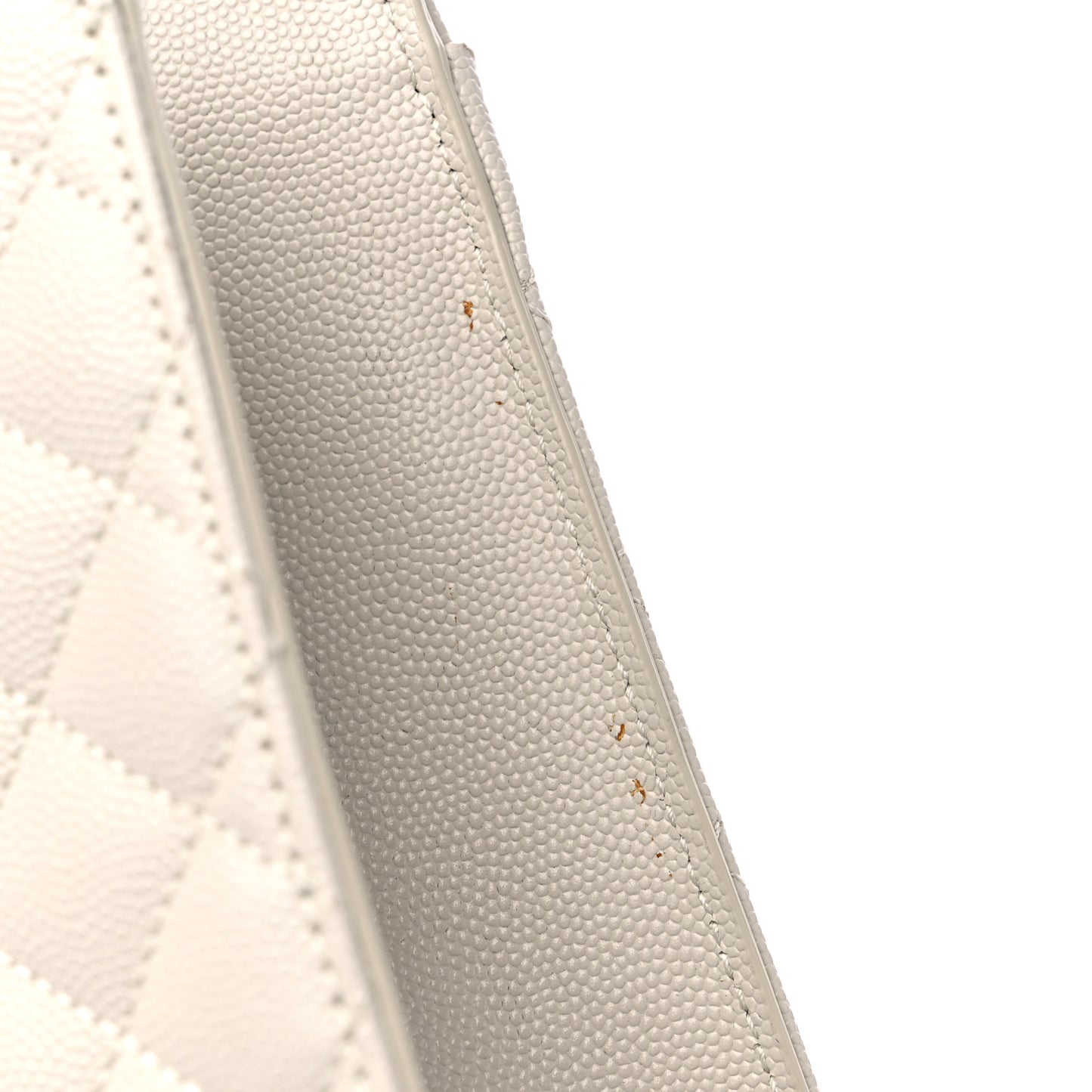 Grain De Poudre Textured Mixed Matelasse Large Triquilt Monogram Satchel Porcellana