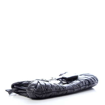 Miu Miu Vitello Lux Matelasse Flap Pochette Bluette 4 of 7