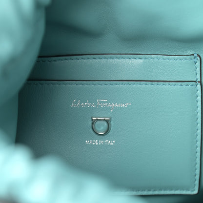 Salvatore Ferragamo Calfskin Cage Bag Tyrone Turquoise 8 of 12