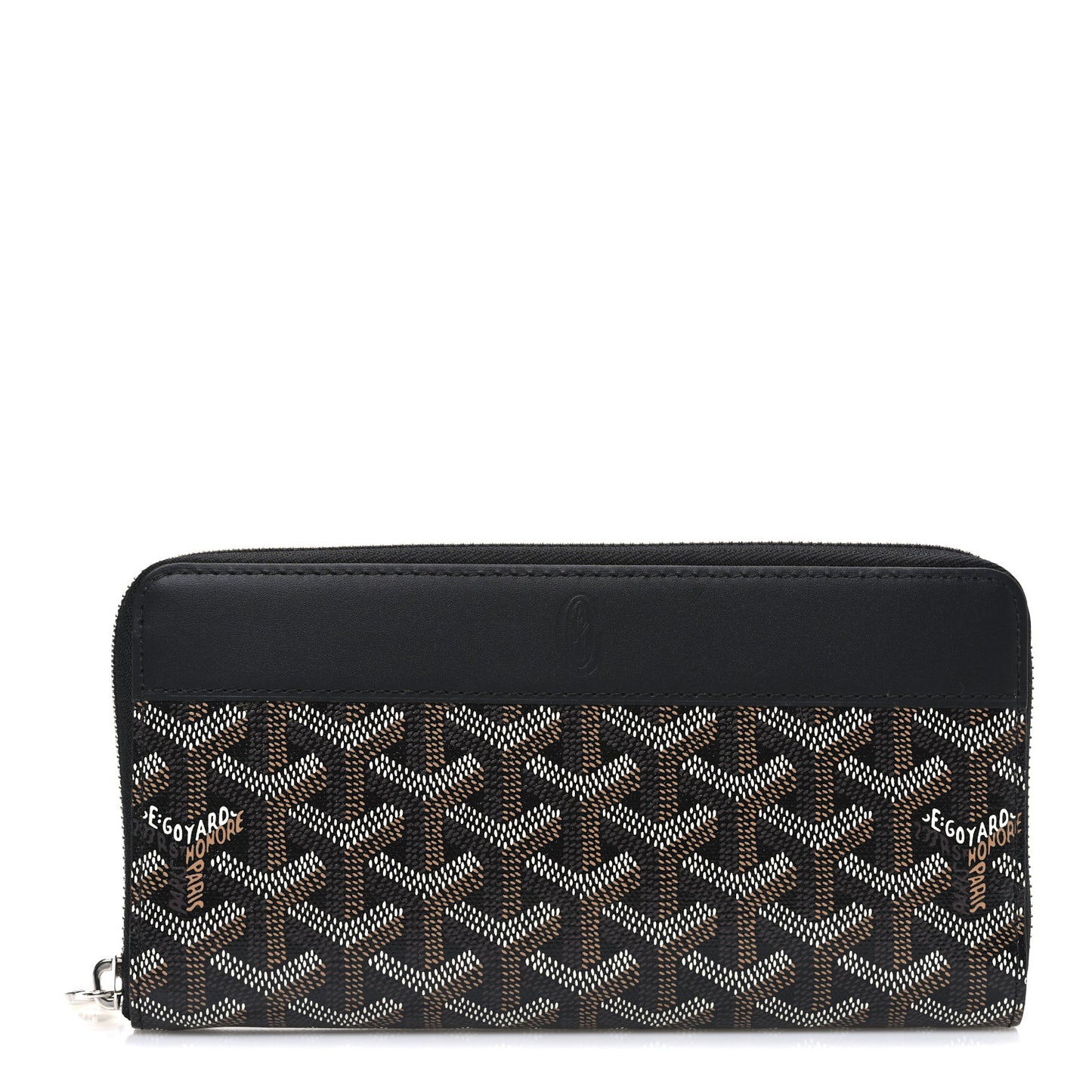 Goyardine Matignon Zip Around GM Wallet Black
