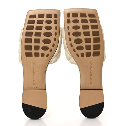 Bottega Veneta Nappa Matelasse Padded Flat Sandals 39 Sea Salt 5 of 8