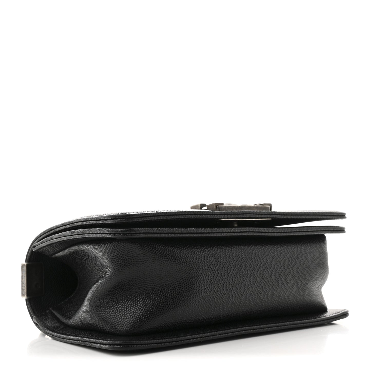 Caviar Quilted Small Boy Flap Black