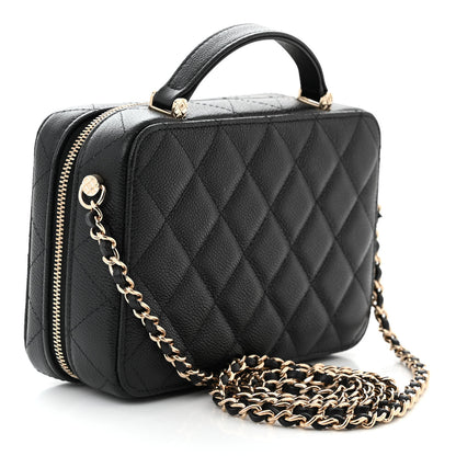 Chanel Caviar Quilted Vanity Case Black 4 of 12