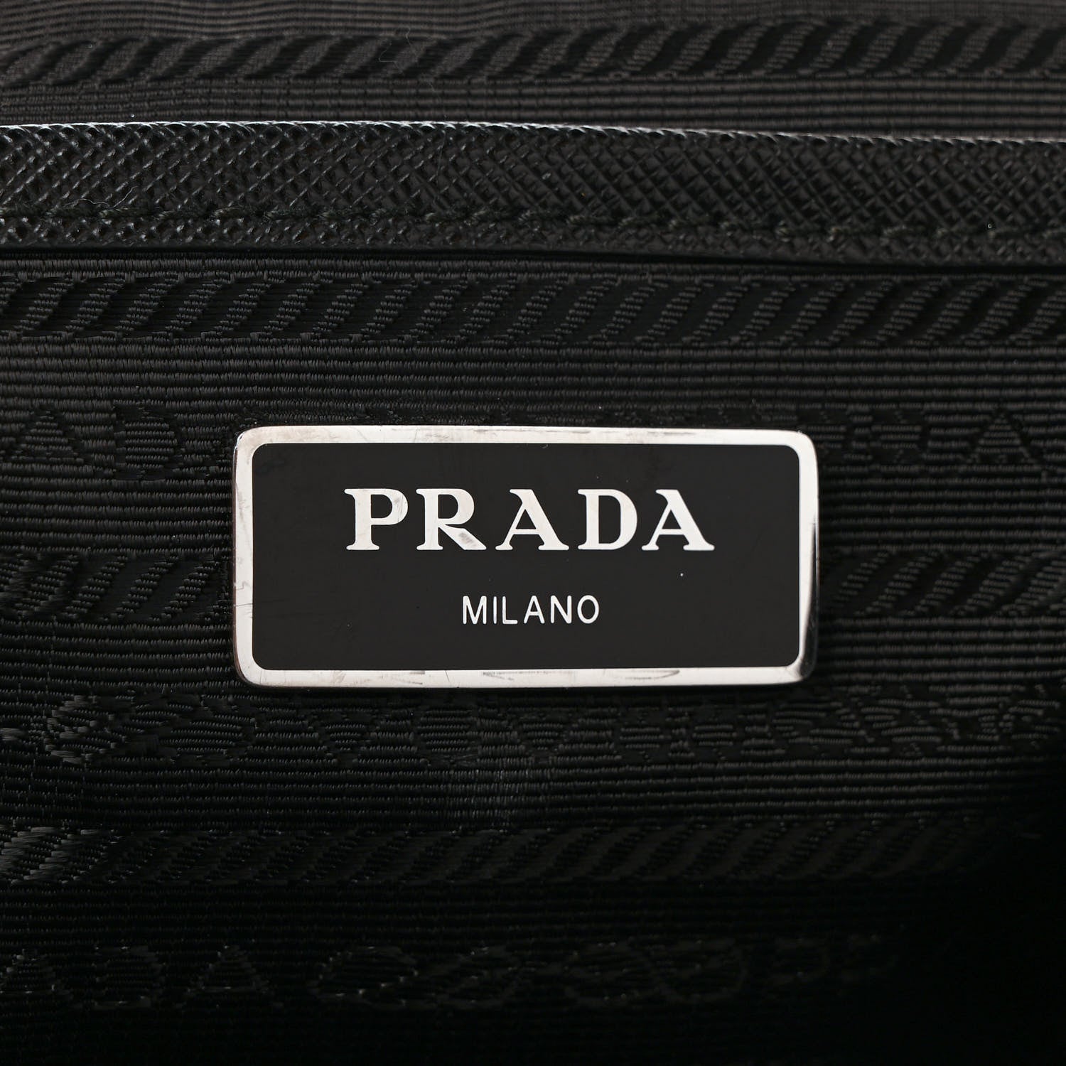 Prada Tessuto Nylon Saffiano Small Backpack Black 6 of 9