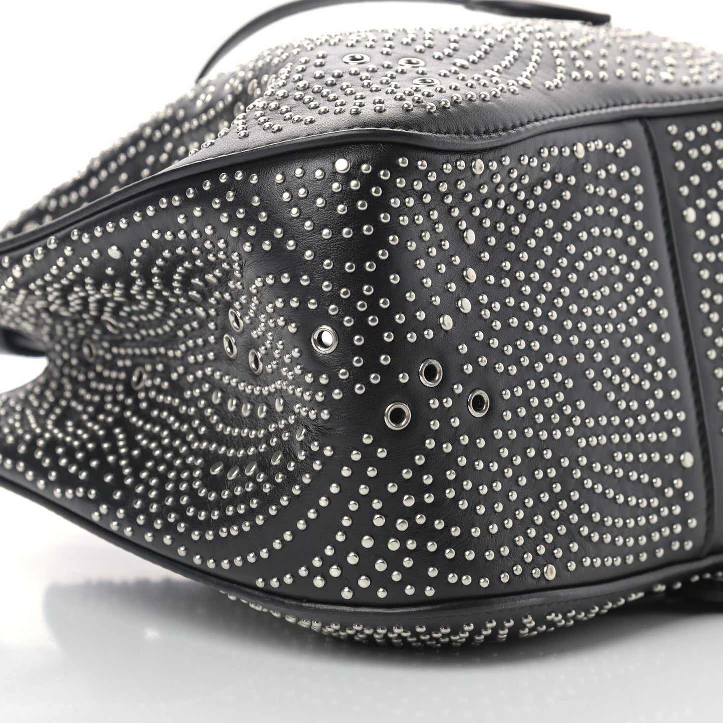 Calfskin Studded Rose-Marie 19 Bag Black