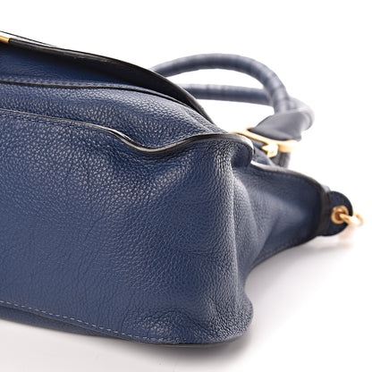 Chloe Calfskin Medium Marcie Satchel Royal Navy 11 of 12