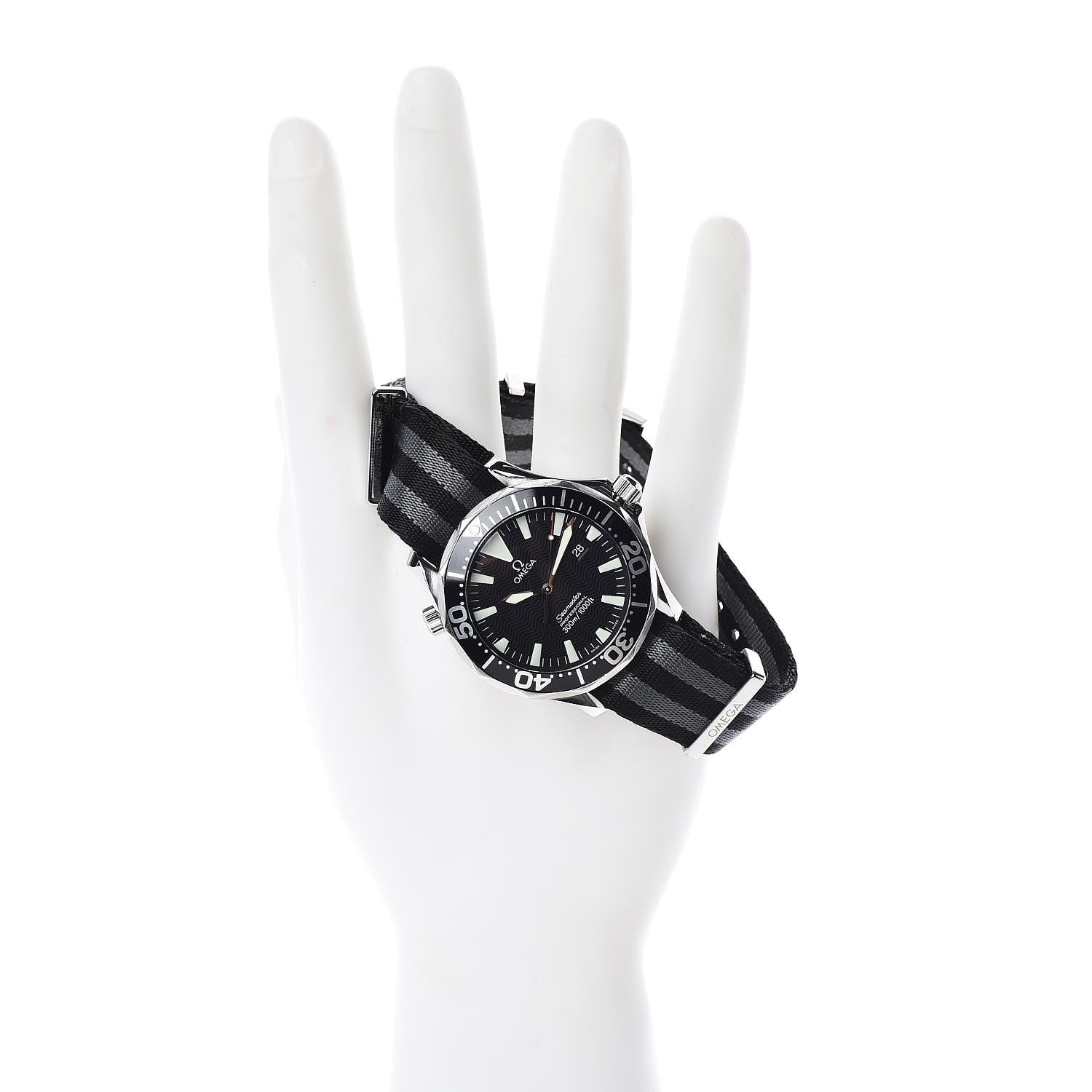 Omega Stainless Steel Nylon 41mm Seamaster Professional Quartz Watch Black 196.1640 2 of 5