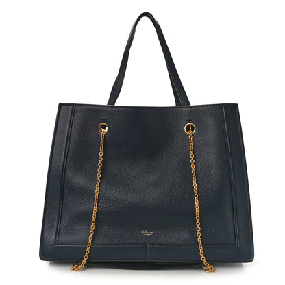 Mulberry Heavy Grain Small Vale Tote Bright Navy 1 of 9