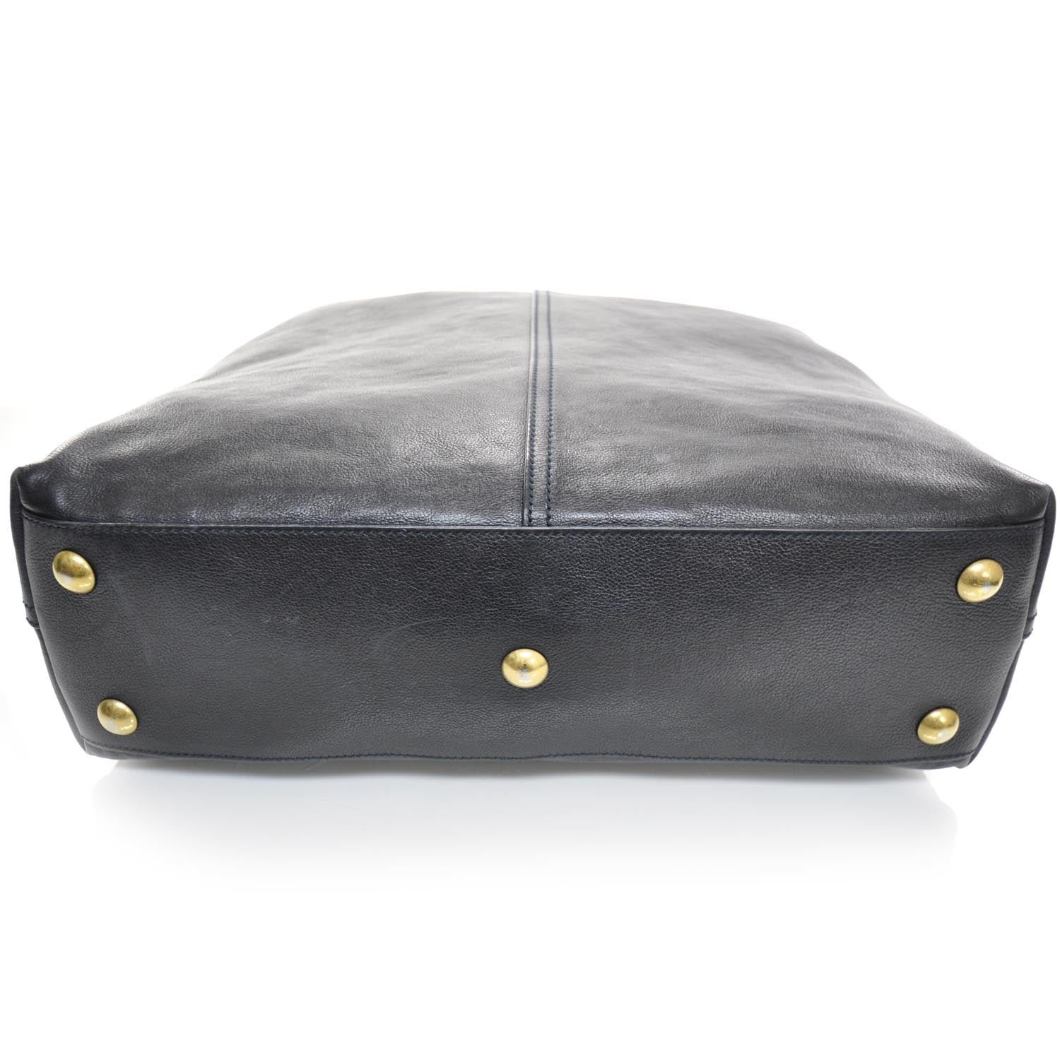 Saint Laurent Leather Tanger Tote Unisex Black 3 of 9