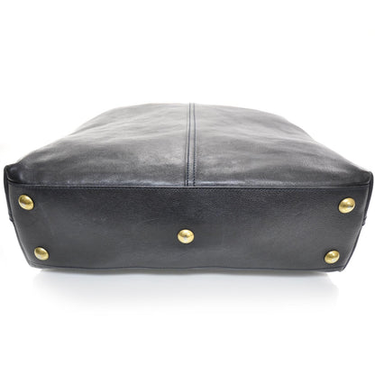 Saint Laurent Leather Tanger Tote Unisex Black 3 of 9