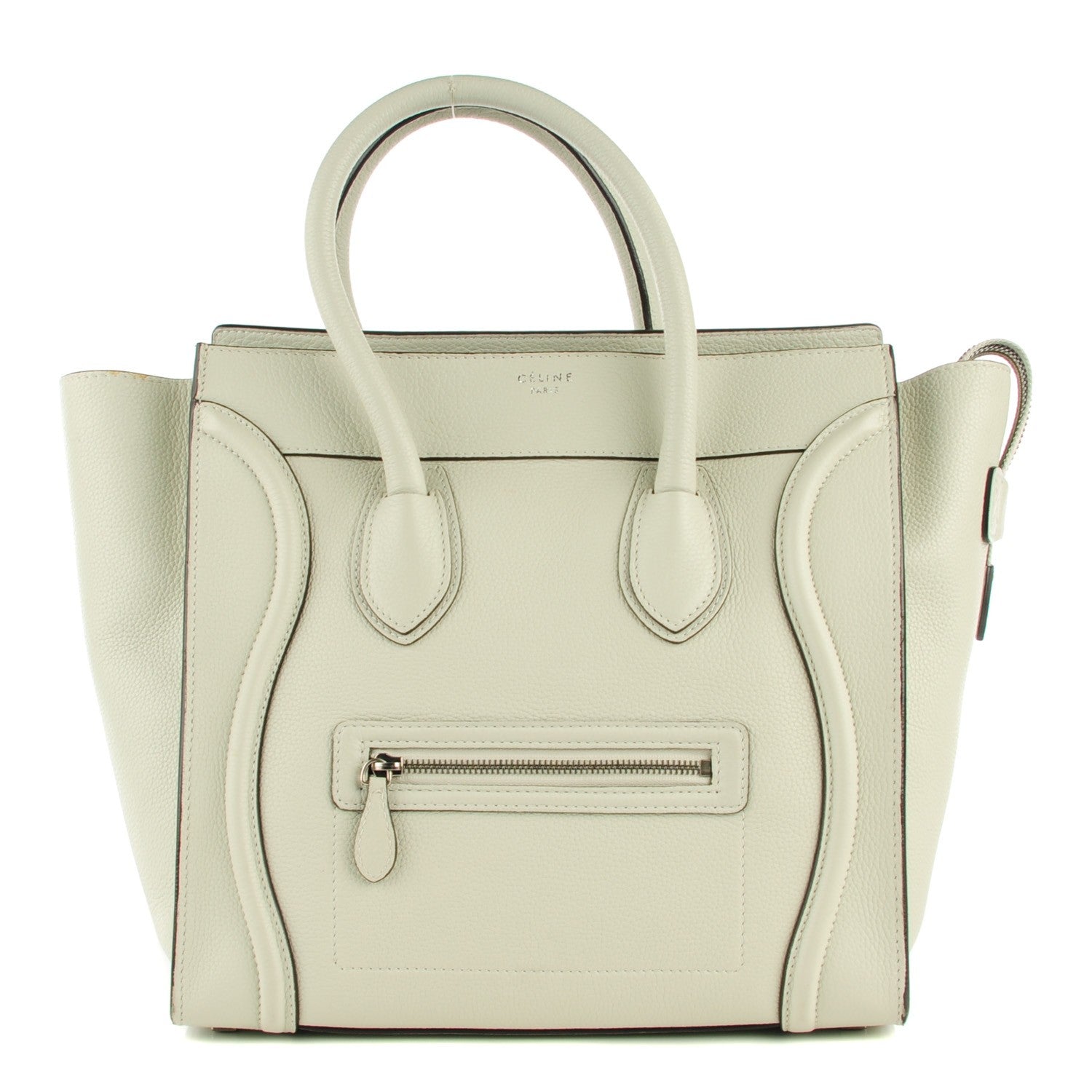 Celine Drummed Calfskin Mini Luggage Lune 1 of 8