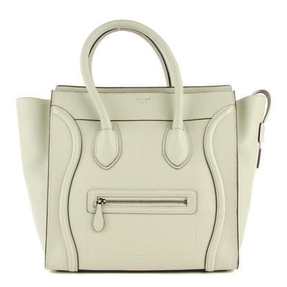 Celine Drummed Calfskin Mini Luggage Lune 1 of 8