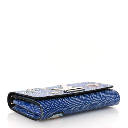 Louis Vuitton Epi Azteque Twist Chain Wallet Denim Light 4 of 10