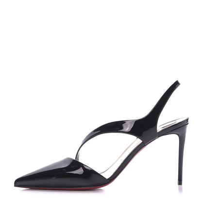 Christian Louboutin Patent Brandina 85 Pumps 38.5 Black 1 of 8