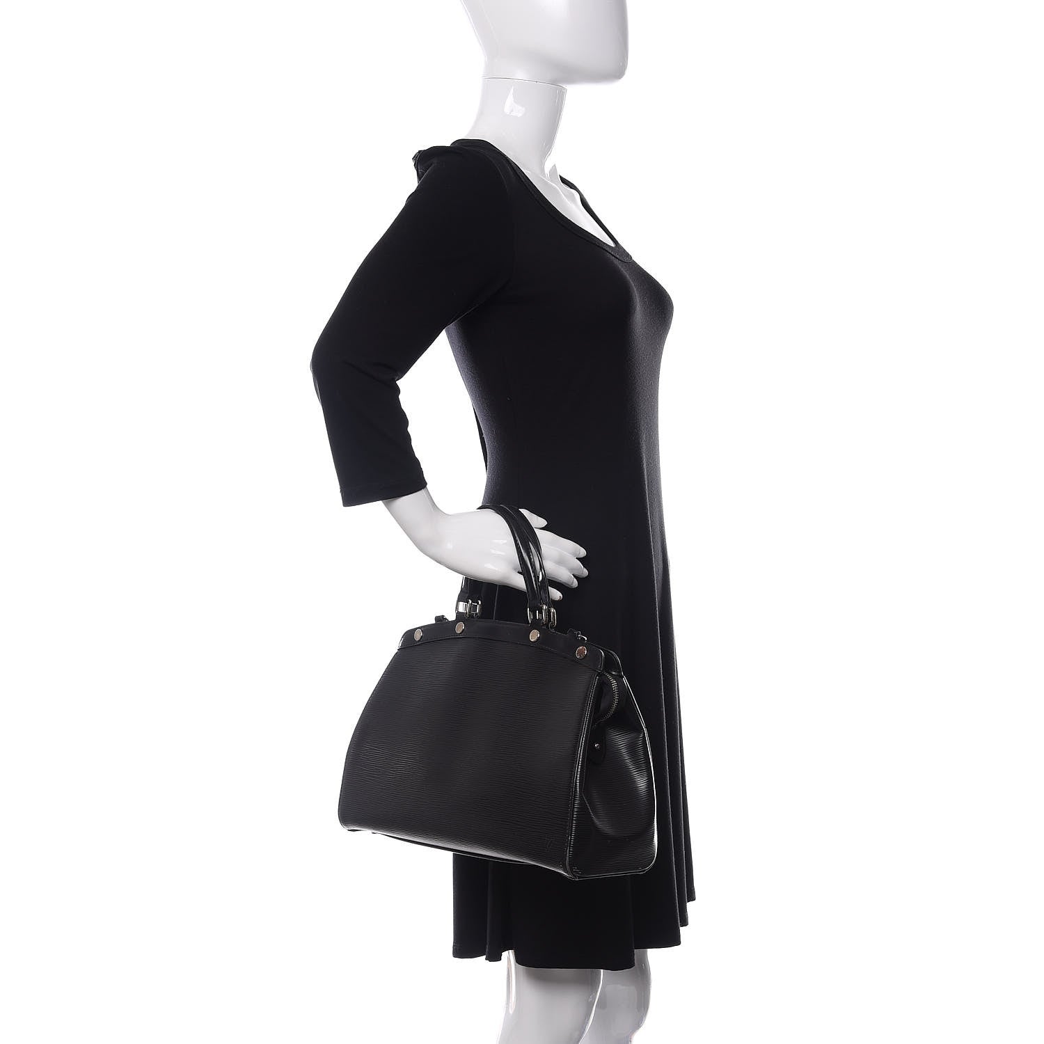 Louis Vuitton Epi Brea MM Black 2 of 28