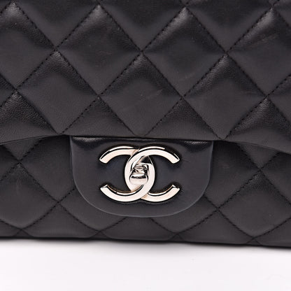 Chanel Lambskin Quilted Maxi Double Flap Black 10 of 22