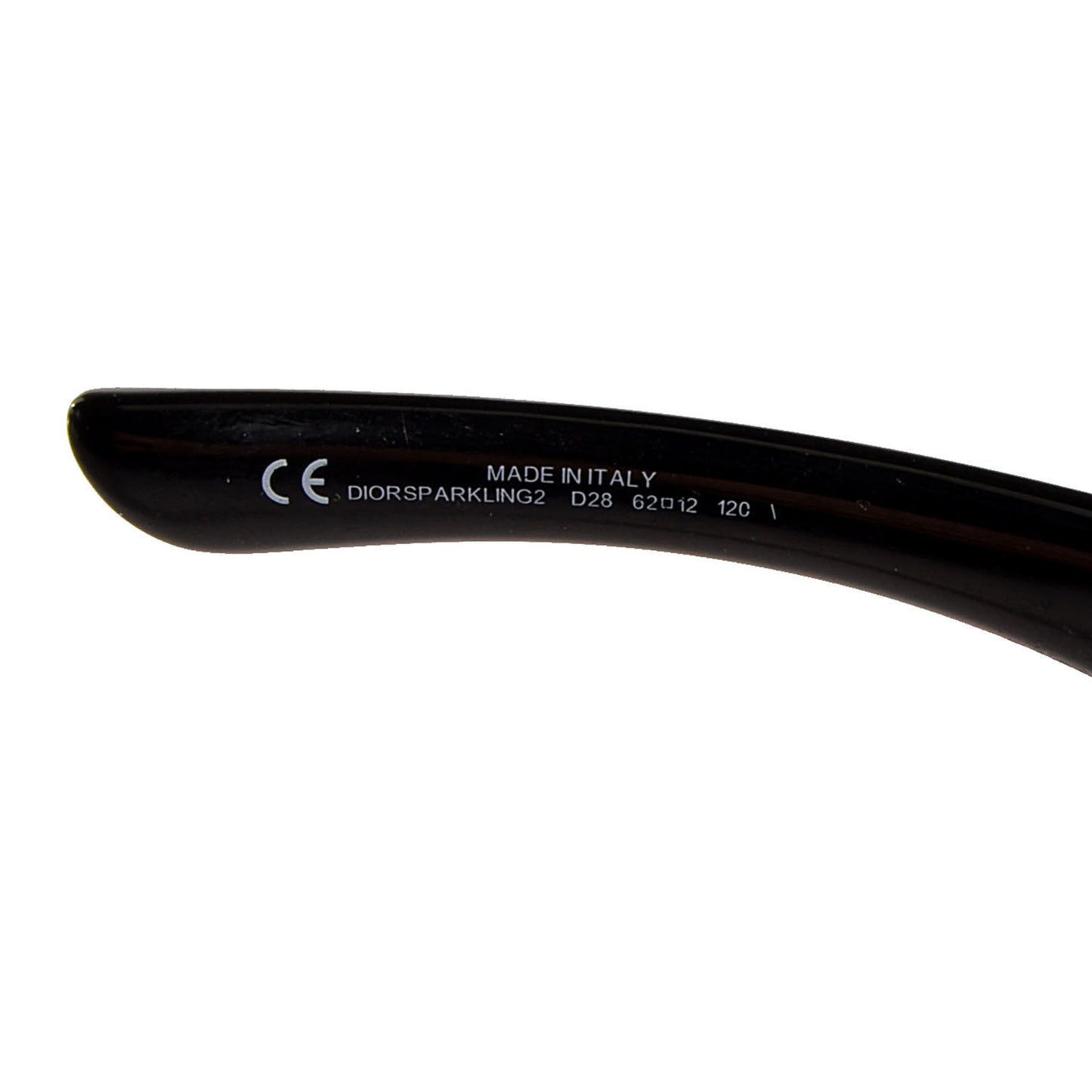 Sparkling 2 Strass Sunglasses Black