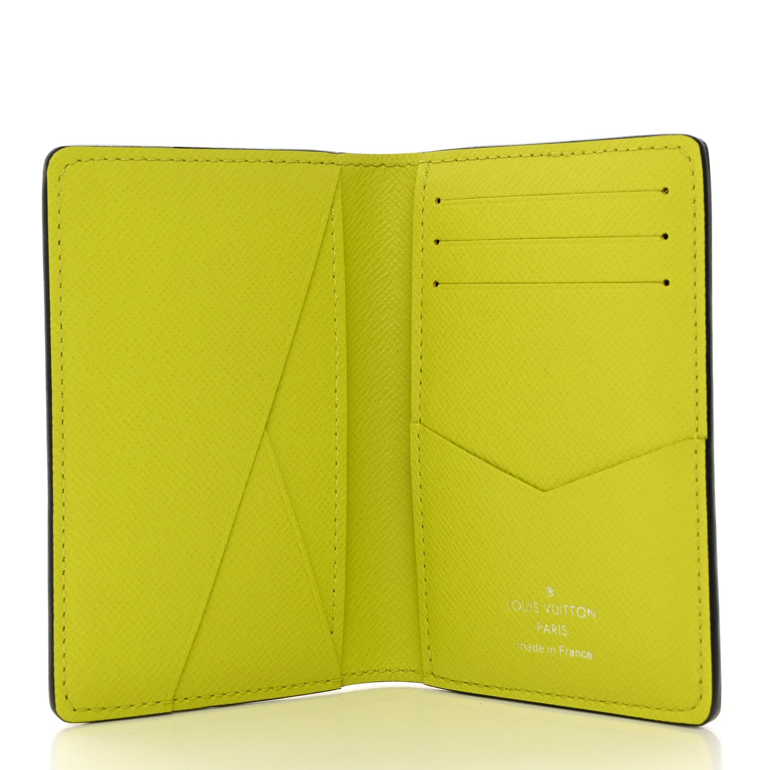Louis Vuitton Monogram Taiga Pocket Organizer Yellow 5 of 8