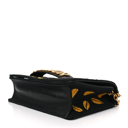 Christian Dior Canvas Embroidered Tarot J'Adior Chain Flap Bag Black Multicolor 7 of 7