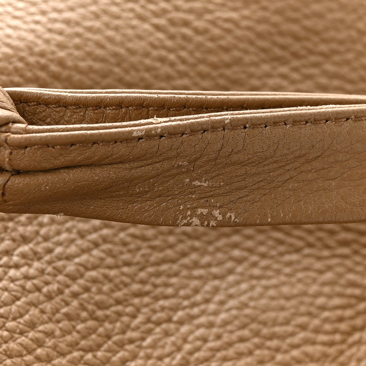 Pebbled Calfskin Large Jungle Tote Natural Tan
