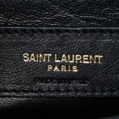 Saint Laurent Grain De Poudre Small Monogram Kate Satchel Black 6 of 10