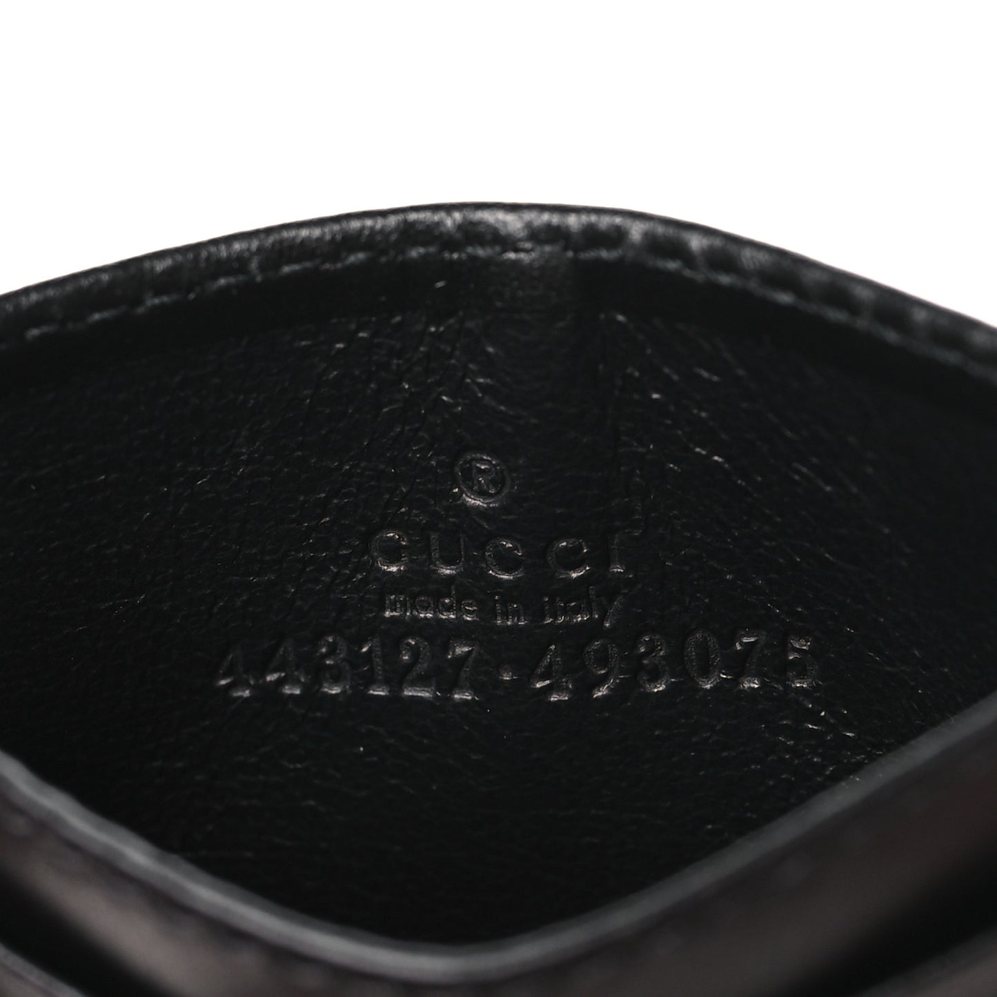 Calfskin Matelasse GG Marmont Card Holder Black