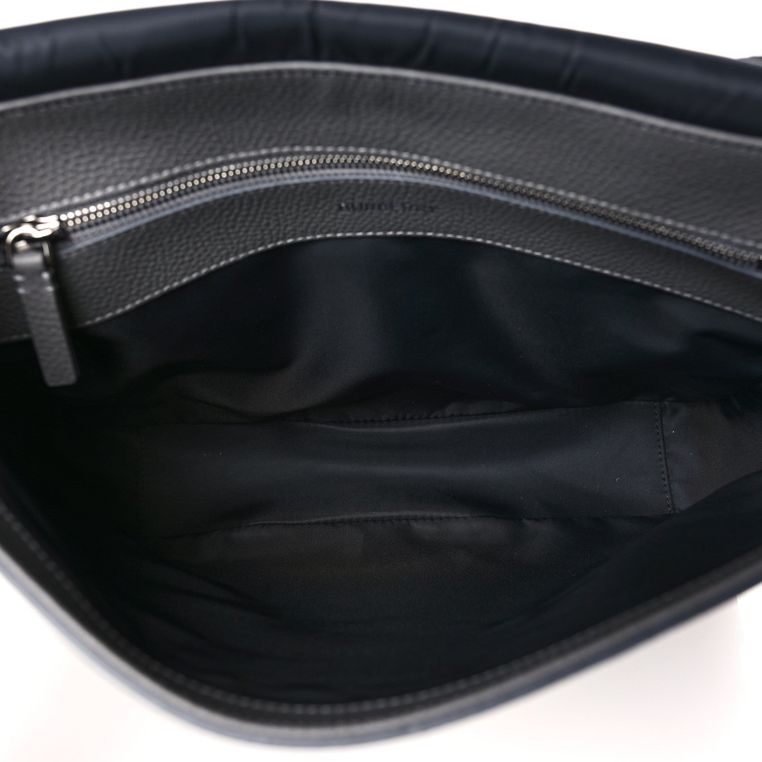Burberry Calfskin Logo Messenger Charcoal Grey 5 of 9