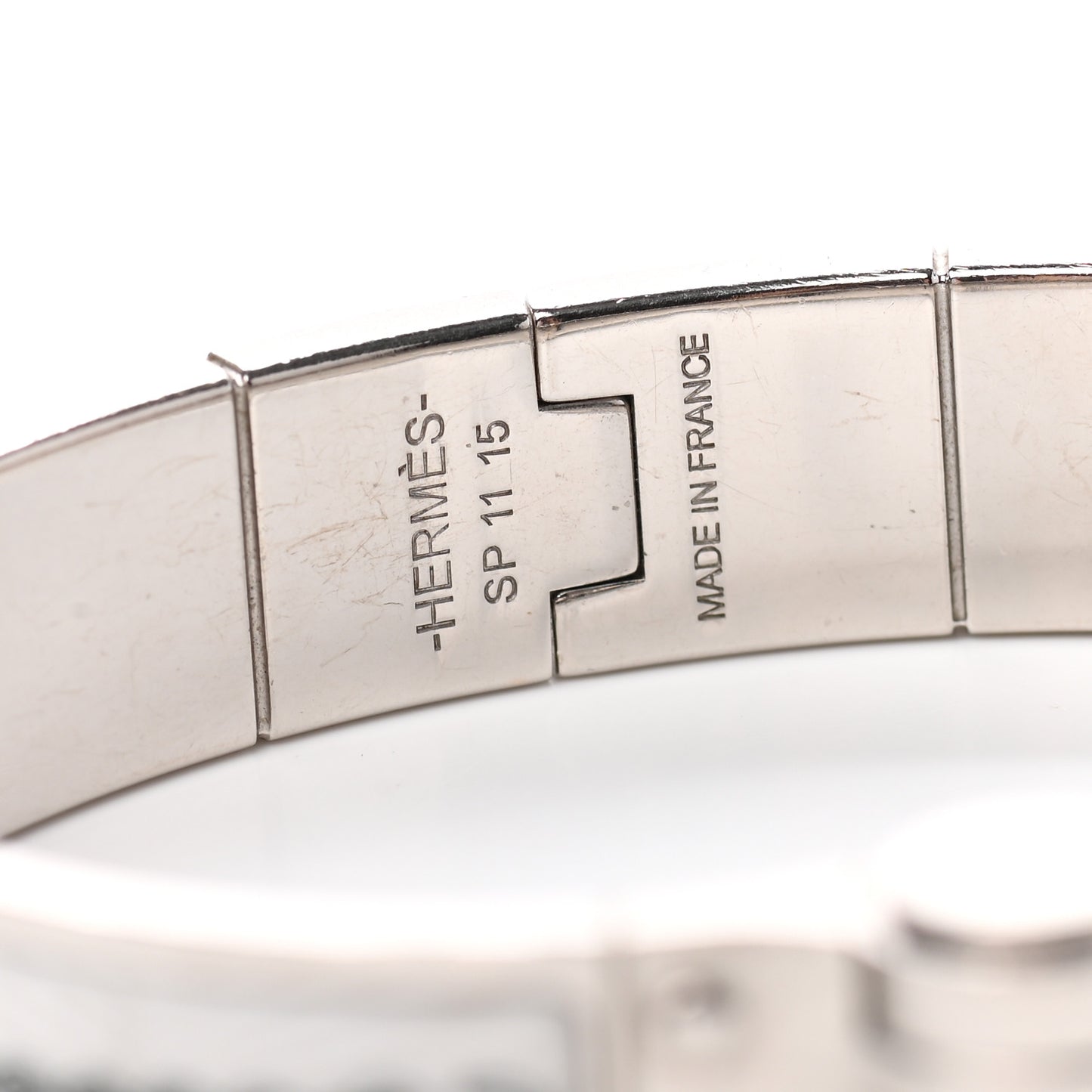 Enamel Printed Narrow Manufacture de Boucleries Hinged Bracelet S