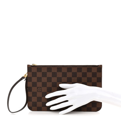 Louis Vuitton Damier Ebene Neverfull MM GM Pochette 2 of 7