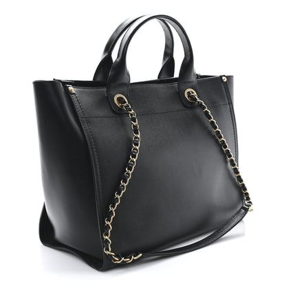 Chanel Caviar Small Studded Deauville Tote Black 3 of 11