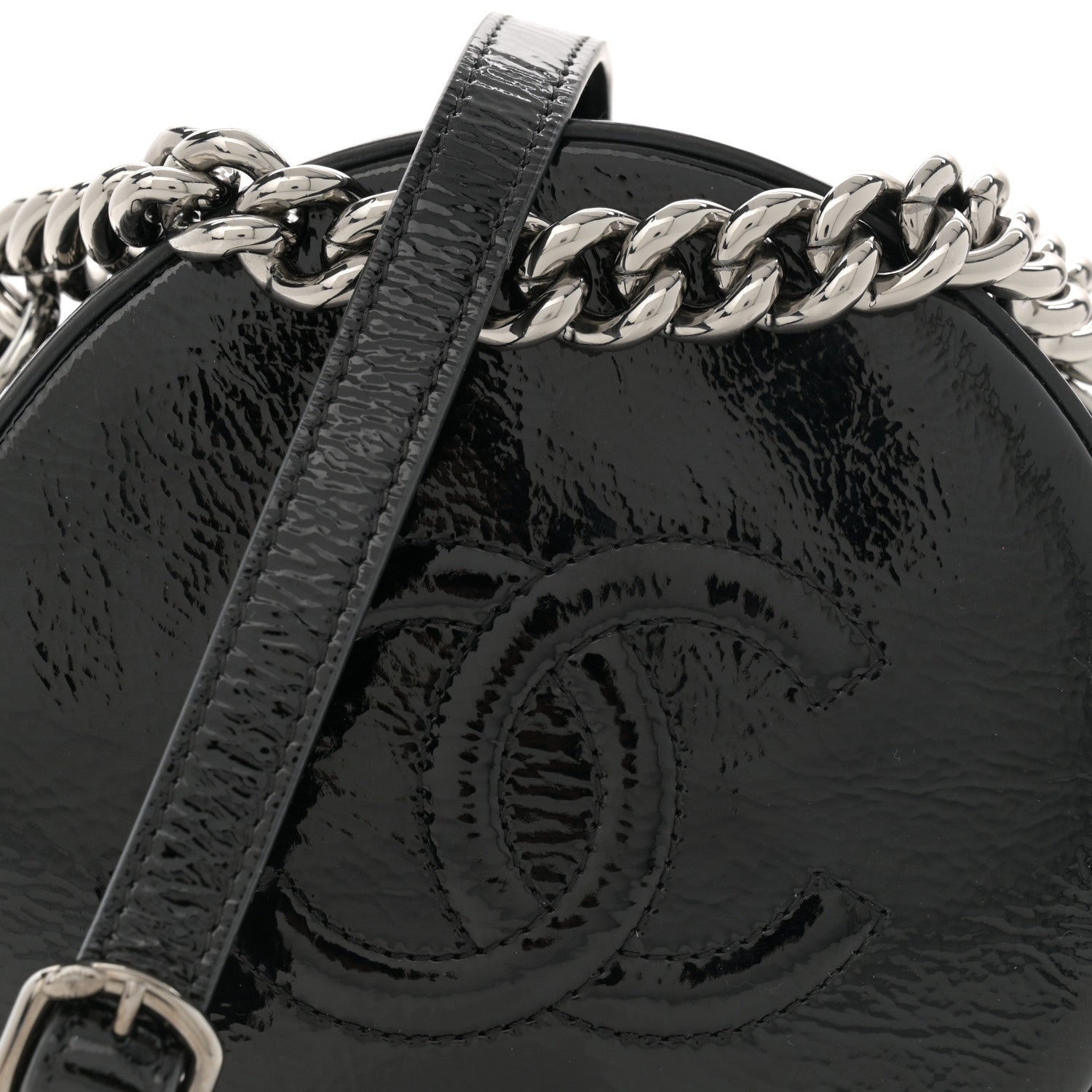 Chanel Patent Round As Earth Evening Bag Black 8 of 11