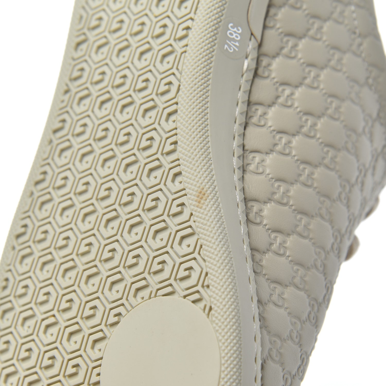 Gucci Soft Microguccissima Womens Sneakers 38.5 Mystic White 13 of 16